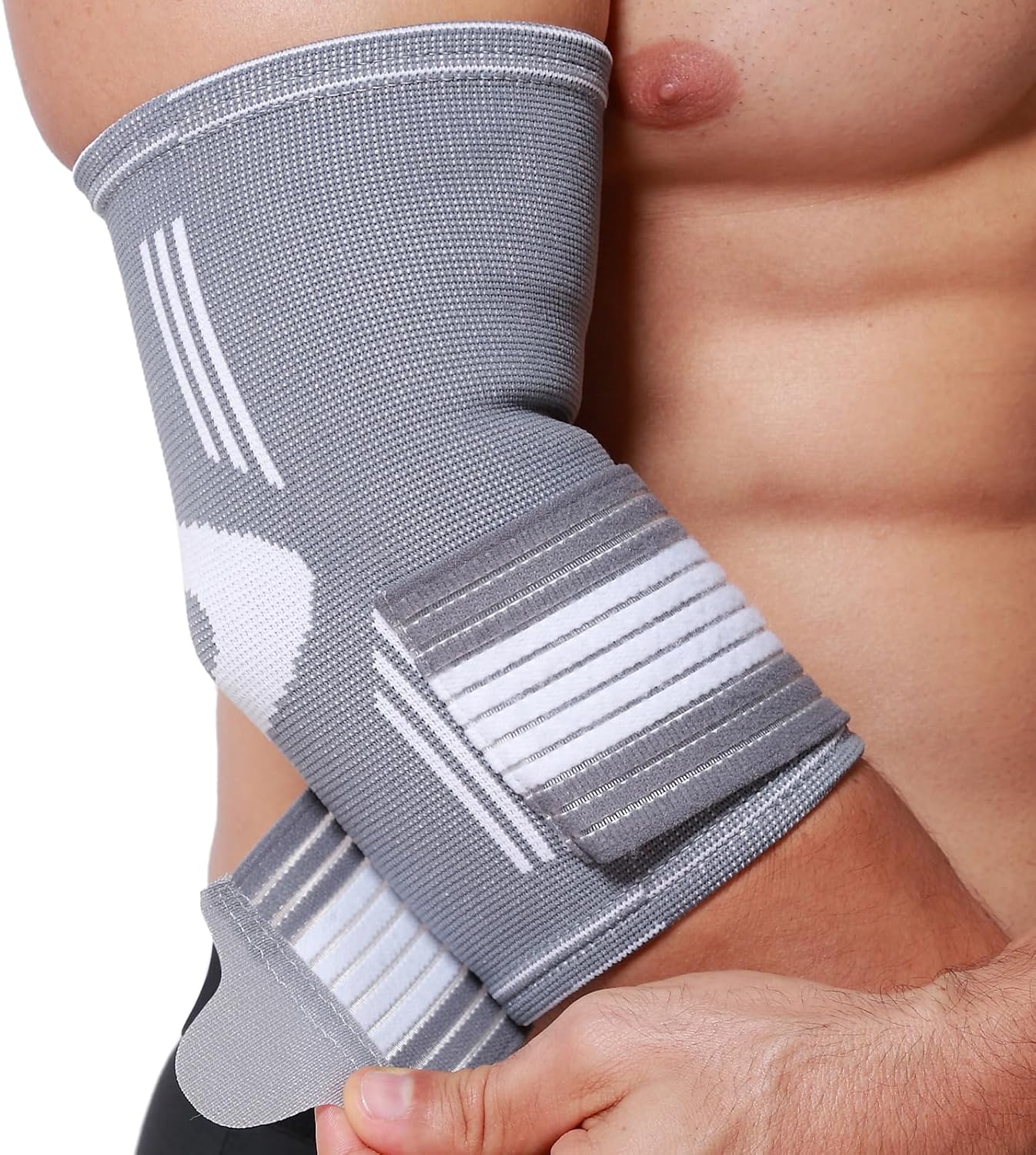 NeoTech Care Elbow Support Brace (Gray, Size M, 1 Unit)