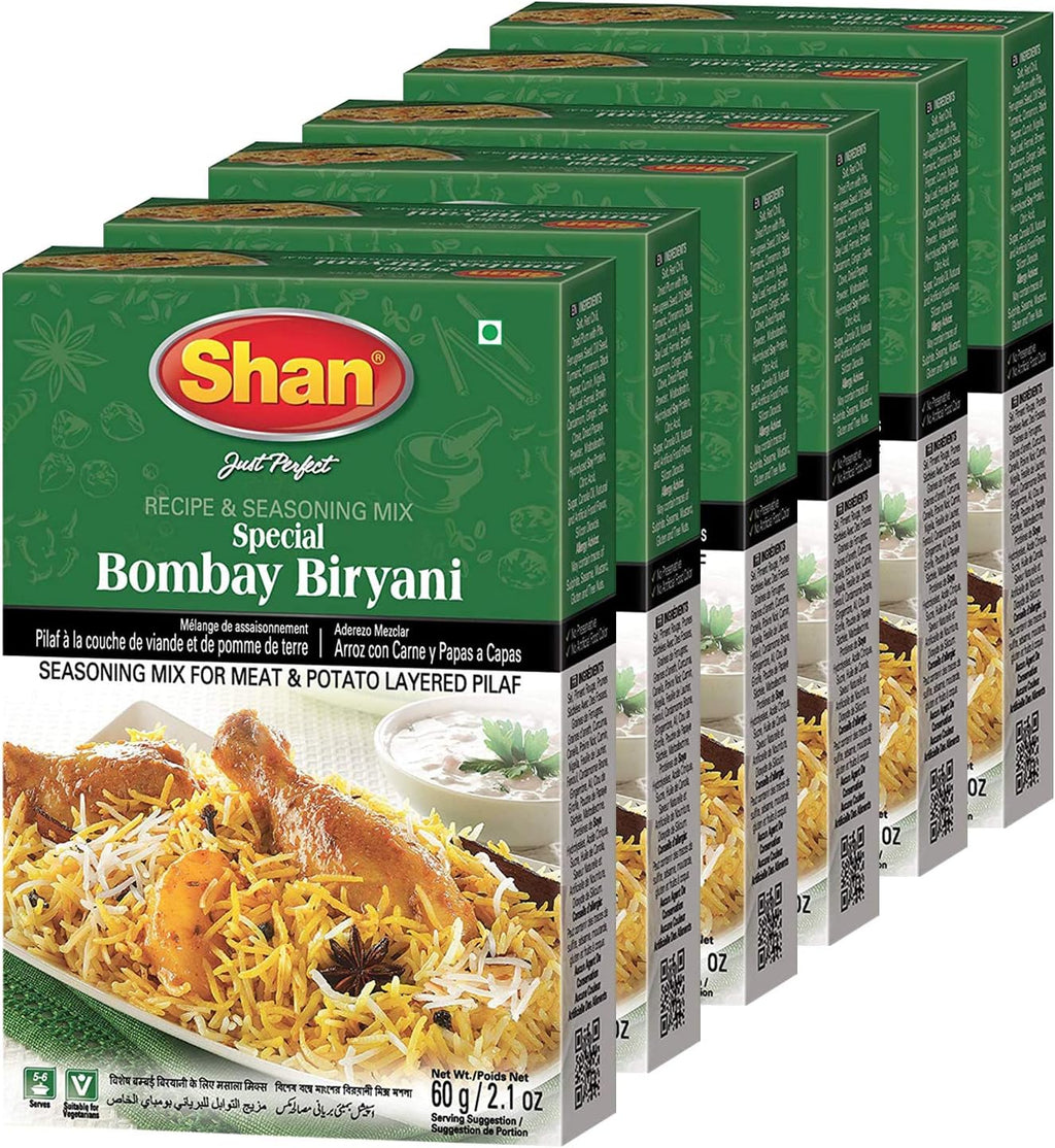 Shan Special Bombay Biryani Masala, 6 x 60 g