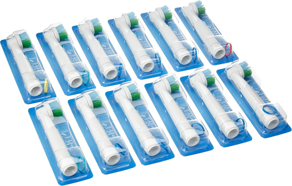Oral-B Precision Clean Electric Toothbrush Head with CleanMaximiser Technology, Excess Plaque Remover, Pack of 12 Toothbrush Heads, Suitable for Mailbox, White
