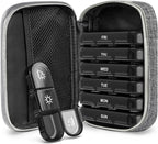 Pill Organiser 7 Day 3 Times, Travel Pill Dispenser, Weekly Pill Box Organisers, Store Medication, Vitamin, Fish Oil, Supplement,Grey