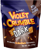 Violet Crumble Dark Chocolate Honeycomb Candy Chunks - Imported From Australia - 1 Bag