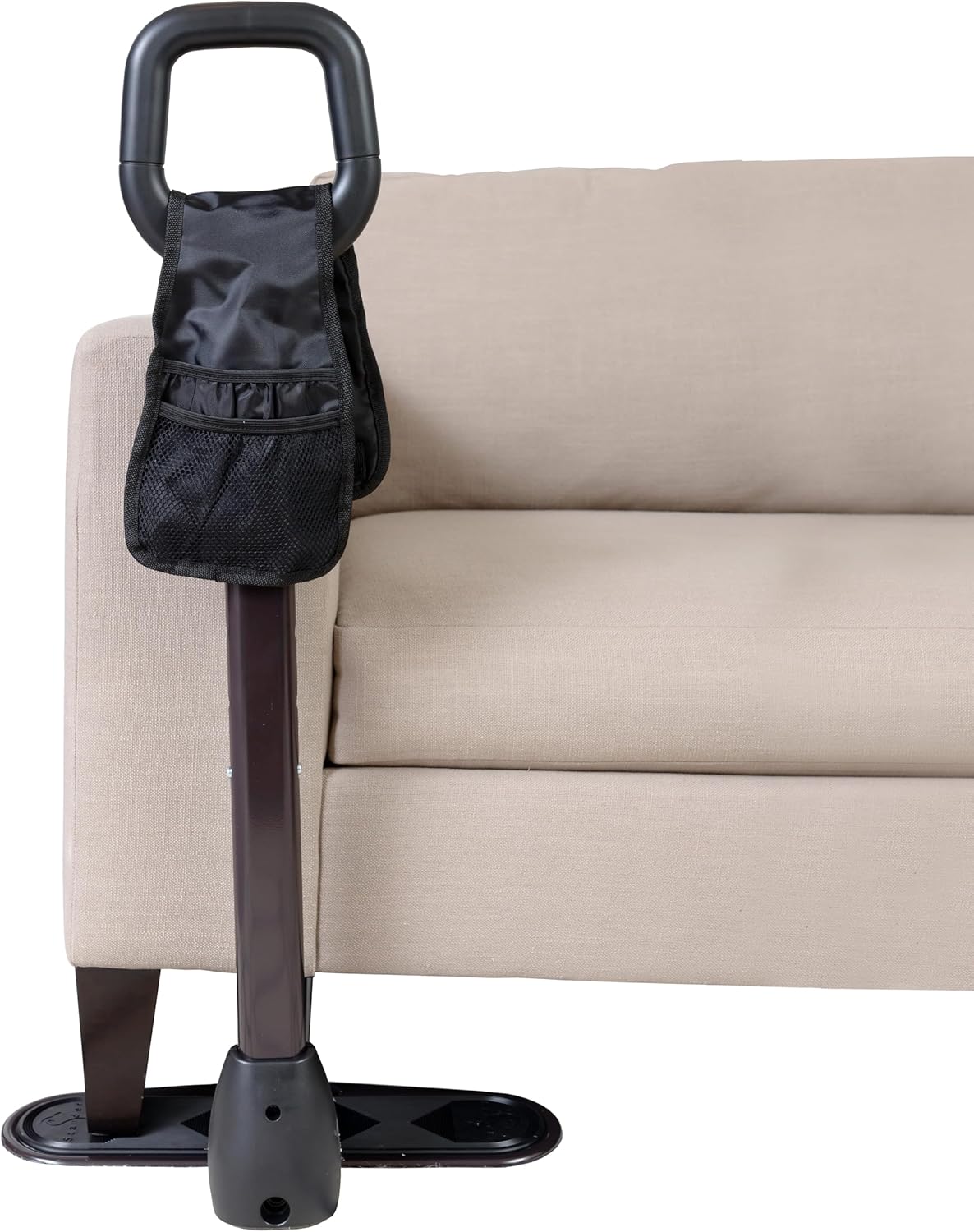 Stander CouchCane, Standing Assistance Aid for Adults, Seniors, and Elderly, Chair Lift Assist, Standup Support, Adjustable Mobility Couch Rails, with Safety Grab Bar Handle and Organizer Pouch