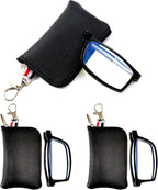 Folding Reading Glasses, Portable Compact Readers for Women Men in Case(3 Pack 2.50)