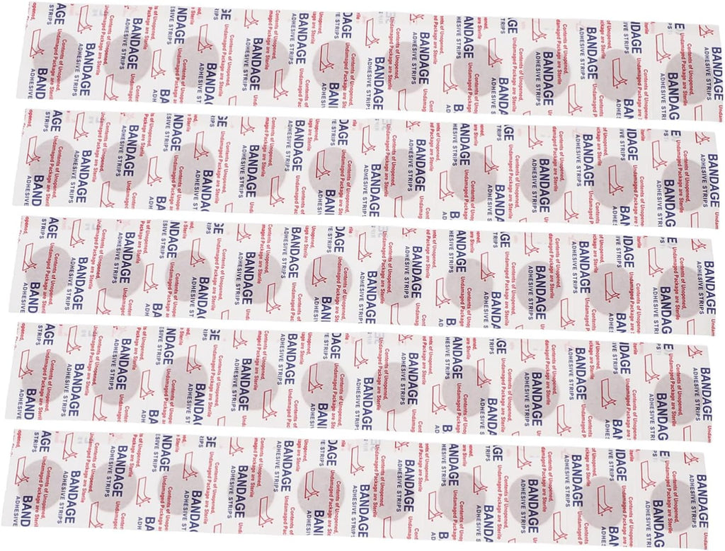 50pcs Breathable Fingertip Bandage Gauze Tape Non Stick Pad Bandages for Fingers Toes Small Areas Skin-Friendly Patches