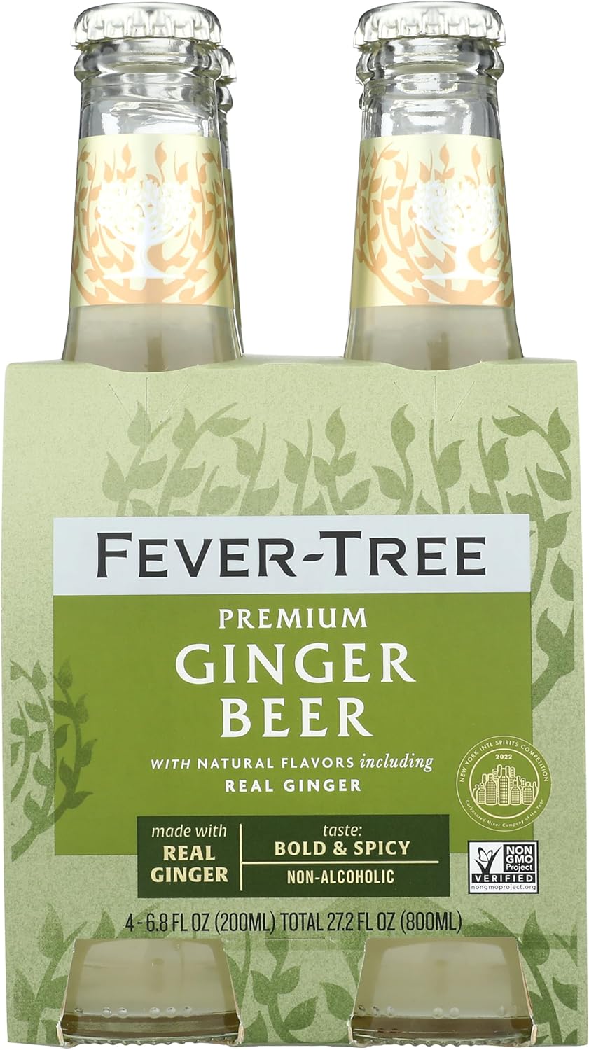 Fever-Tree Premium Ginger Beer, 6.8 Fl Oz 4 count