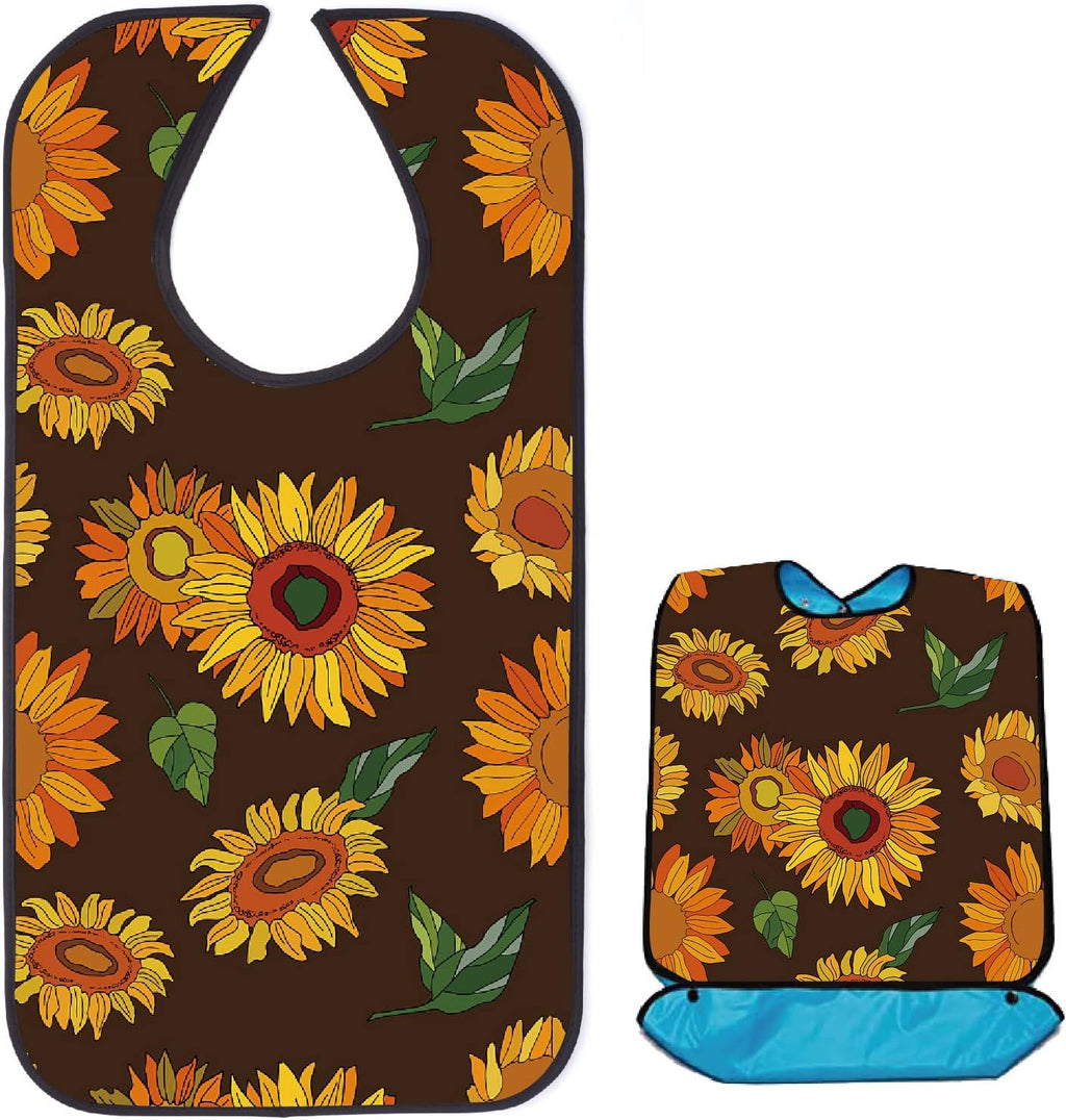 CREATCABIN Classic Check Adult Bibs for Elderly Waterproof Washable Bib