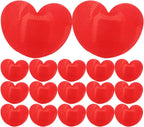 Heart-Shaped Adhesive Wound Patches 50pcs 52x42mm Portable Bandages for Injured Care Household and Outdoor Use Red