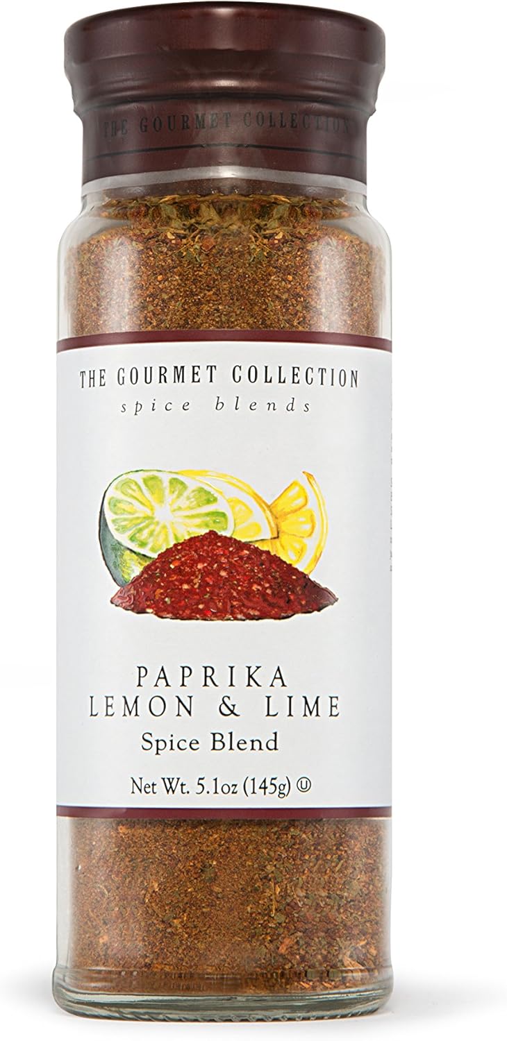 The Gourmet Collection Seasoning Blend, Paprika Lemon & Lime Spice, Cooking Seasoning for Chicken, Fish, Eggs, Mexican & Spanish Dishes. 156 Servings.