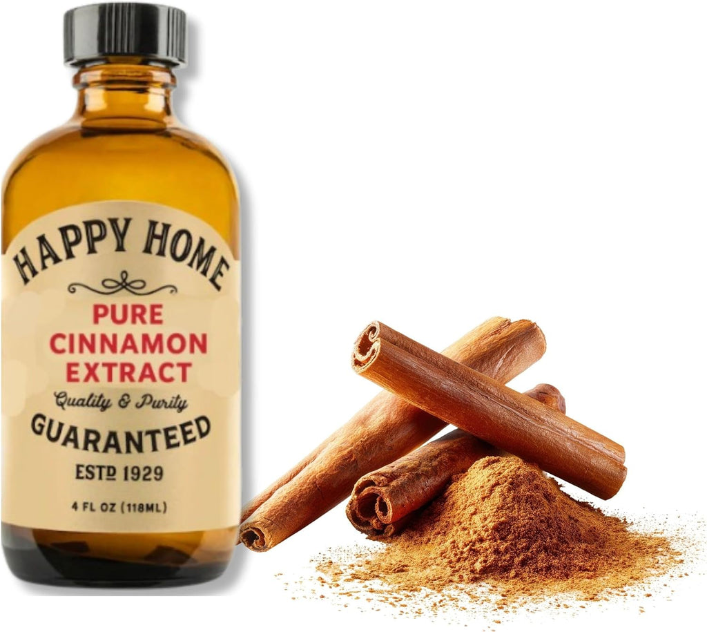 Happy Home Pure Cinnamon Extract, Gluten-Free, Kosher, 4 fl oz