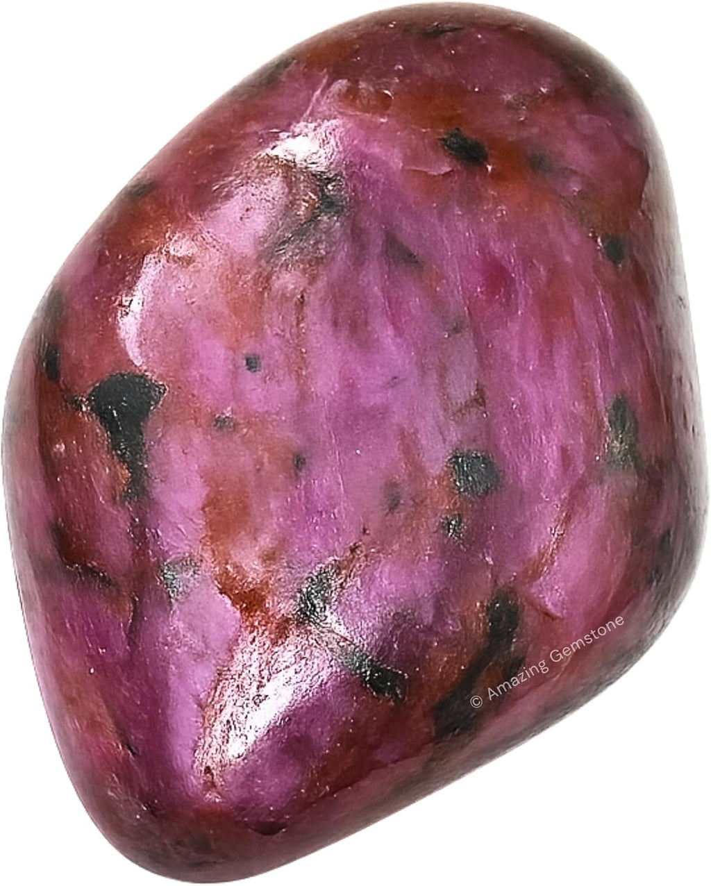 Amazing Gemstone Ruby Crystal Tumbled Stones Polished Rocks - Natural Gem Stones for Healing - DIY Crystals for Protection (1 Piece)