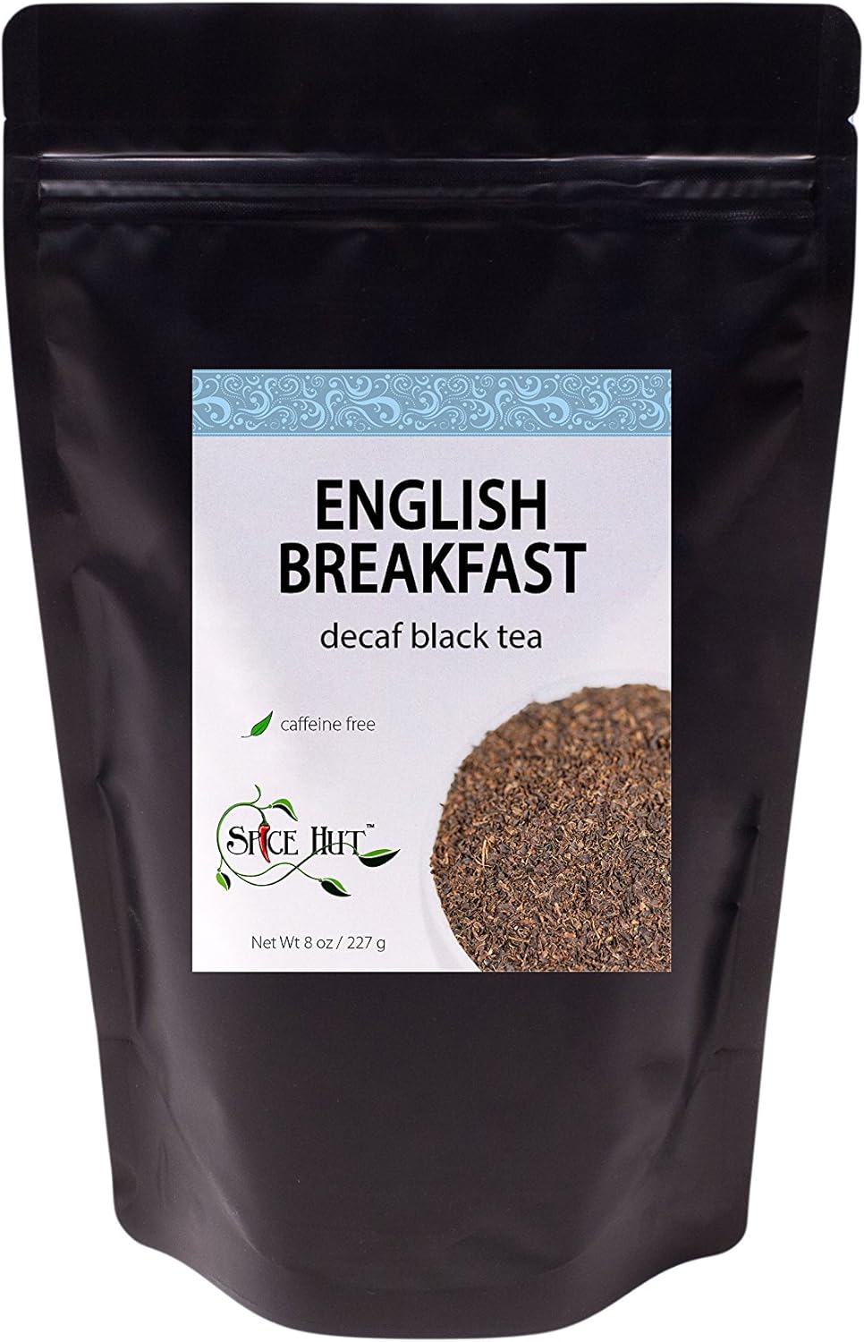Decaffeinated English Breakfast Black Tea, Loose Leaf - Decaf Hot or Iced | 80-100 cups, 8oz Bulk | The Spice Hut - First Sip