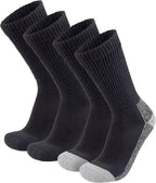 4 Pairs of Diabetic Extra Thick Warm Cotton Socks, Triple Cushioned Crew Slipper Socks