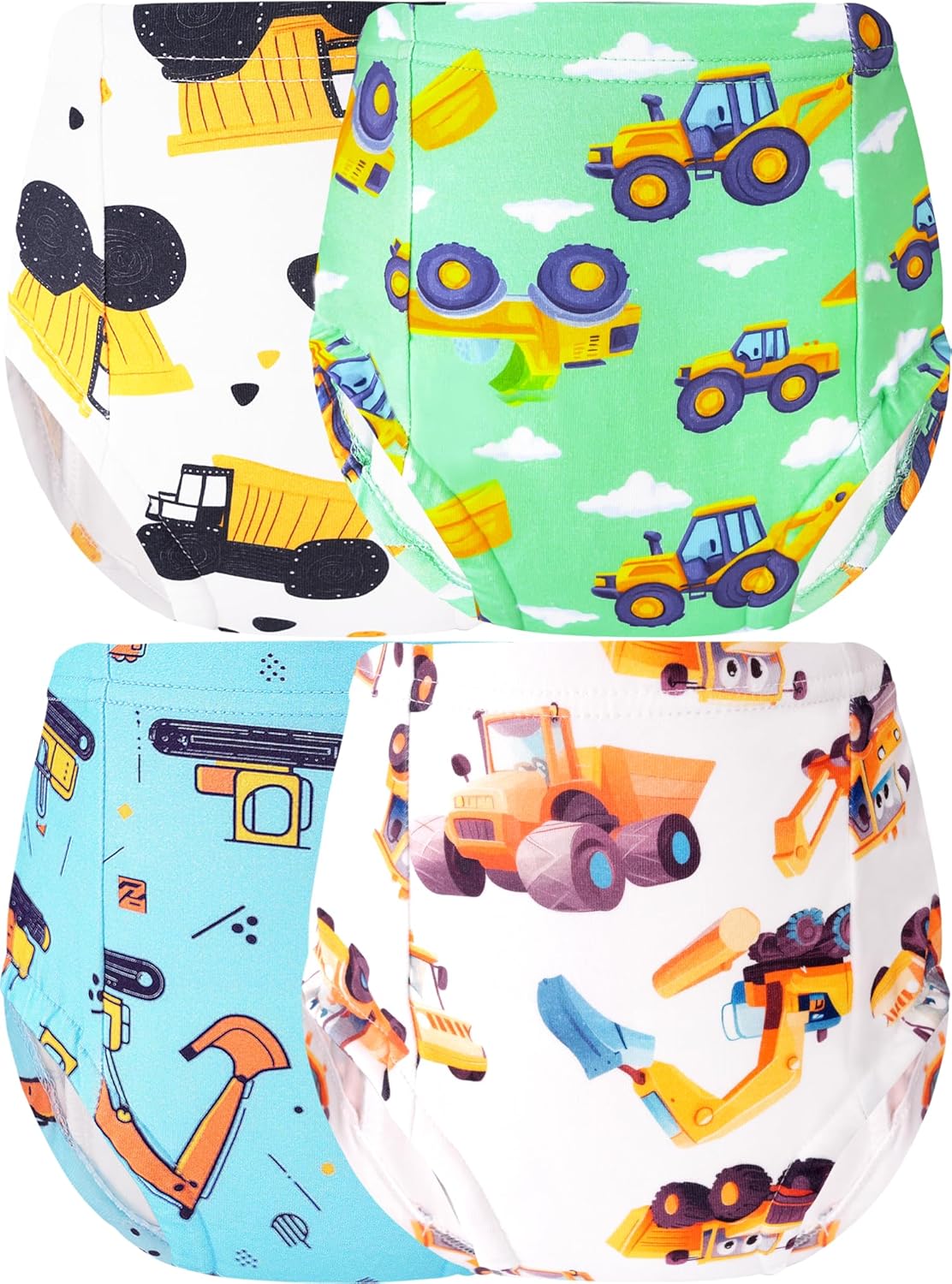 Boys Potty Training Underwear Pee Pants Cotton Absorbent Leak Resistant 4-Pack For Toddler 2t 3t 4t 5t 6 7 8 10