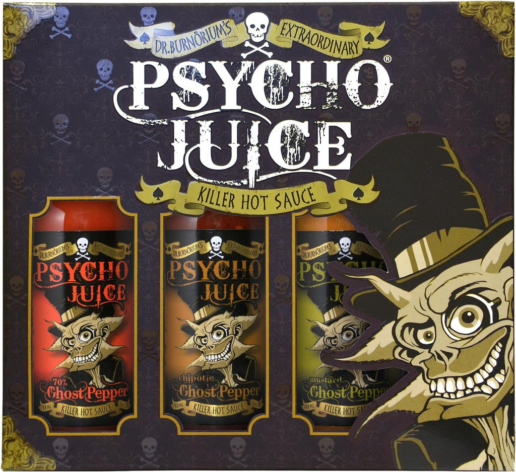 Psycho Juice Gift Box - Ghost Pepper Collection (3x148ml)