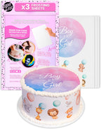 paper2eat Frosting Sheets Premium 8.5“ x 11“ - 3 Count - White Edible Icing Sheets - Kosher Certified