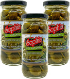 Sophia Caperberries in Brine, 8 oz Jars – Mediterranean Capers, Gourmet Antipasto, Perfect for Cocktails, Charcuterie & Mediterranean Cooking (3-pack)