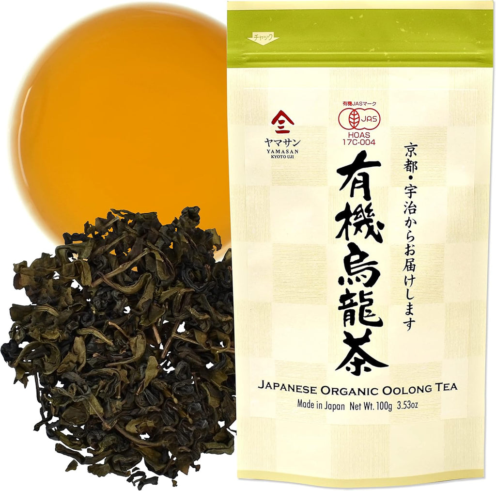 YAMASAN KYOTO UJI Organic Oolong tea Loose Leaf Tea,100% authentic made in Japan, 100g (3.53Oz)