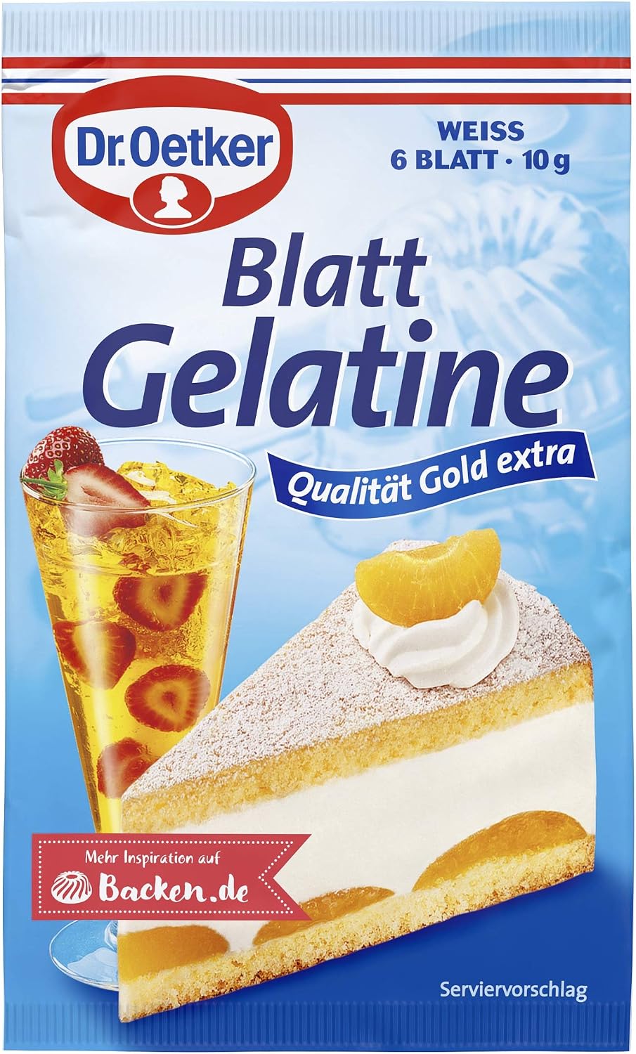 Dr. Oetker Blatt Gelatine Weiss
