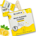 Multi-Surface Cleaner Refill Tablets – 6 Count | Fresh Lemon Scent | Eco-Friendly, Biodegradable, Plastic-Free Cleaning Refills for Spray Bottles – All-Purpose Household Use