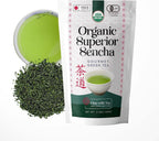 One With Tea Organic Japanese Sencha Green Tea Loose Leaf – Premium Whole Leaf Sencha from Japan, USDA Organic, Fresh & Smooth Taste, Traditional Japanese Green Tea