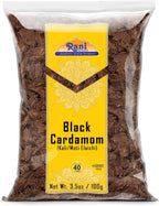 Rani Black Cardamom Pods (Kali Elachi) Whole Indian Spice 3.5oz (100g) ~ All Natural | Vegan | Gluten Friendly | NON-GMO | Kosher | Indian Origin | Smokey, Tsaoko, Cao Guo, Bach Dan Khau, Badi