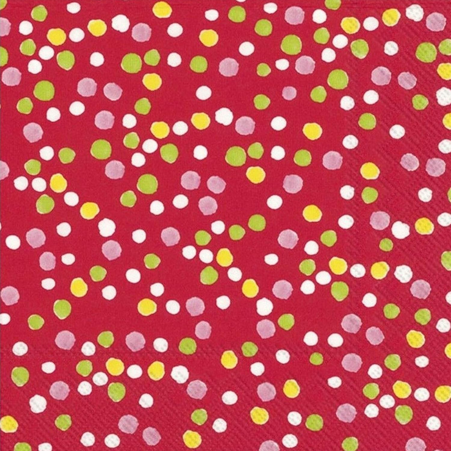 IHR 20 Luxury Paper Luncheon Napkins- Dolly (Red)