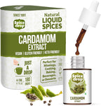 Spice Drop Cardamom Extract - Up to 180 Drops Per Bottle | Tea, Coffee, Cooking, Baking, Dessert | Pure Whole Green Cardamom Pod Extract | No Added Color or Preservative | Vegan (0.17oz, Pack of 1)