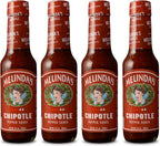 Melinda’s Chipotle Hot Sauce - Gourmet Chipotle Sauce - Made with Fresh Peppers, Carrots, Onion, Papaya & Lime Juice - Keto, Vegan, Gluten Free- 5oz, 4 Pack