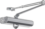 Dynasty Hardware Door Closer, Grade 1 Heavy Duty Commercial Hydraulic Closer, Self-Closing, Adjustable Spring Size 1-4, ADA Compliant, Surface Mount, Sprayed Aluminum, Series 1614