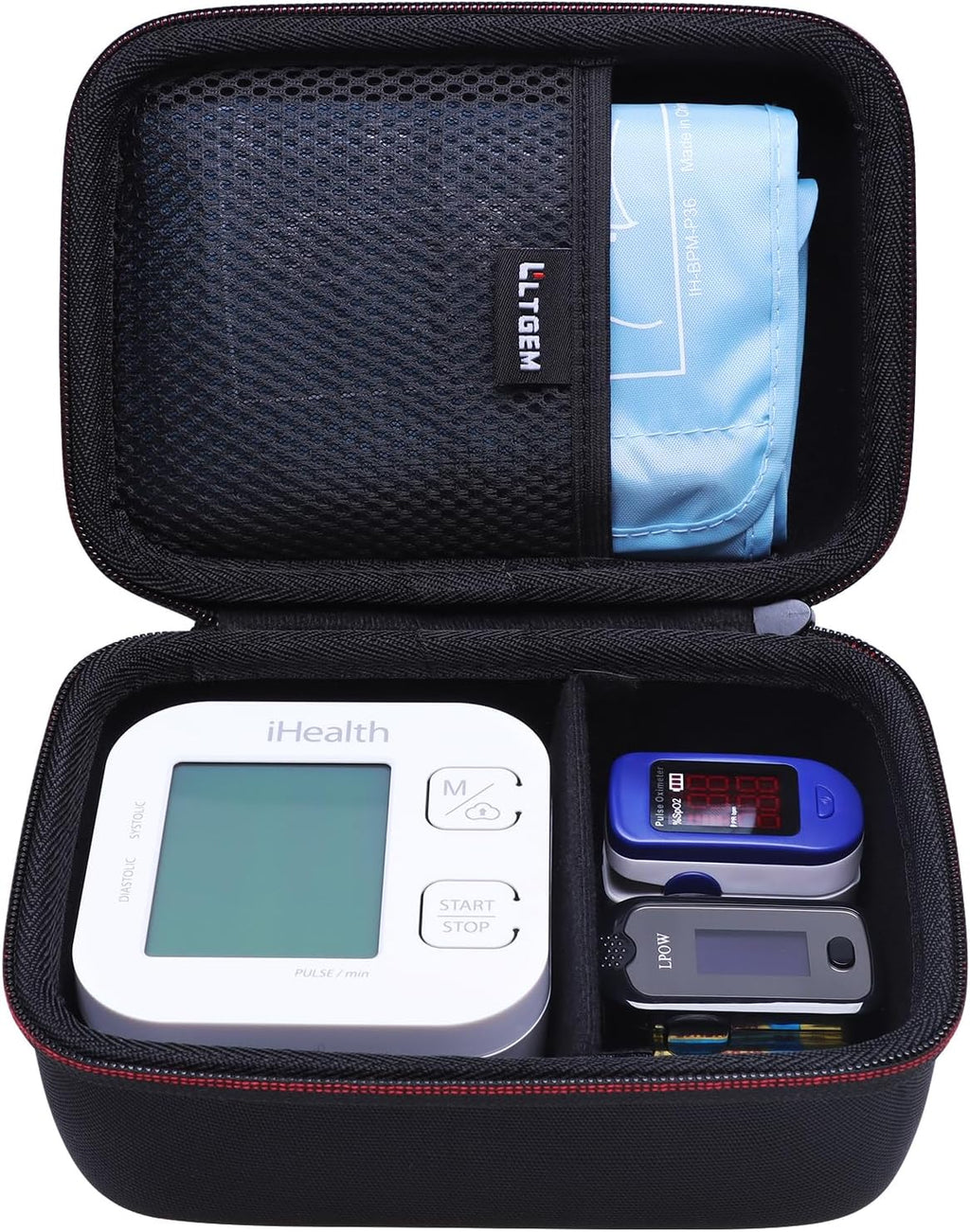 LTGEM Case Compatible with iHealth Track Smart Upper Arm Blood Pressure Monitor, Black