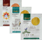 Chaakri Khakhra Roasted Crispies - 3 Pack, Whole Grain, Ready to Eat Savory Snacks, Non-GMO, Vegan (Spicy Mix)