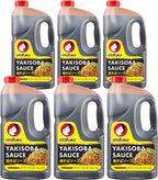 Otafuku Yakisoba Sauce for Japanese Stir Fry Noodles, Restaurant Bulk Size 1/2 Gallon (6 Pack)