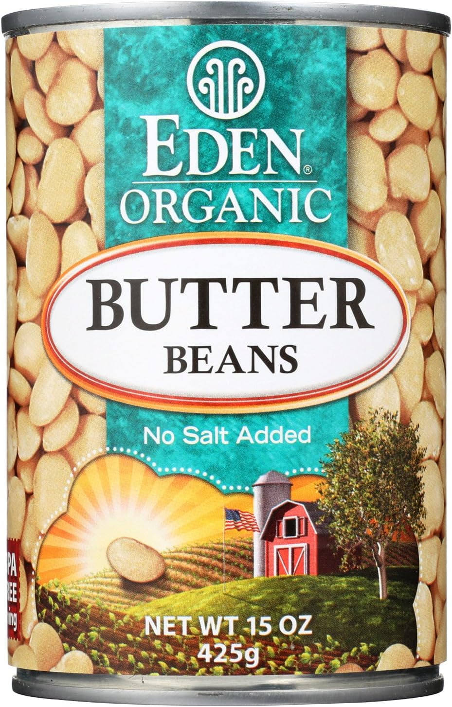 Eden Butter Beans, 15 Ounces