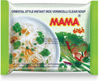 MAMA Noodles Vermicelli Clear Soup Instant Rice Noodles w/Delicious Thai Flavors, Hot & Spicy Noodles, No Trans Fat w/Fewer Calories Than Deep Fried Noodles 30 Pack