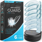 HONEYBULL Anti Grinding Night Guard Set, Custom Molded Mouth Guards for Teeth Grinding, 2 Thicknesses for Light & Heavy Bruxism, Comfortable Fit (6 Pack Mixed)