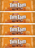 Arnott’s Tim Tam Chewy Caramel Chocolate Biscuits – 4 Pack (175g Each) – Made in Australia – Classic Australian Treat