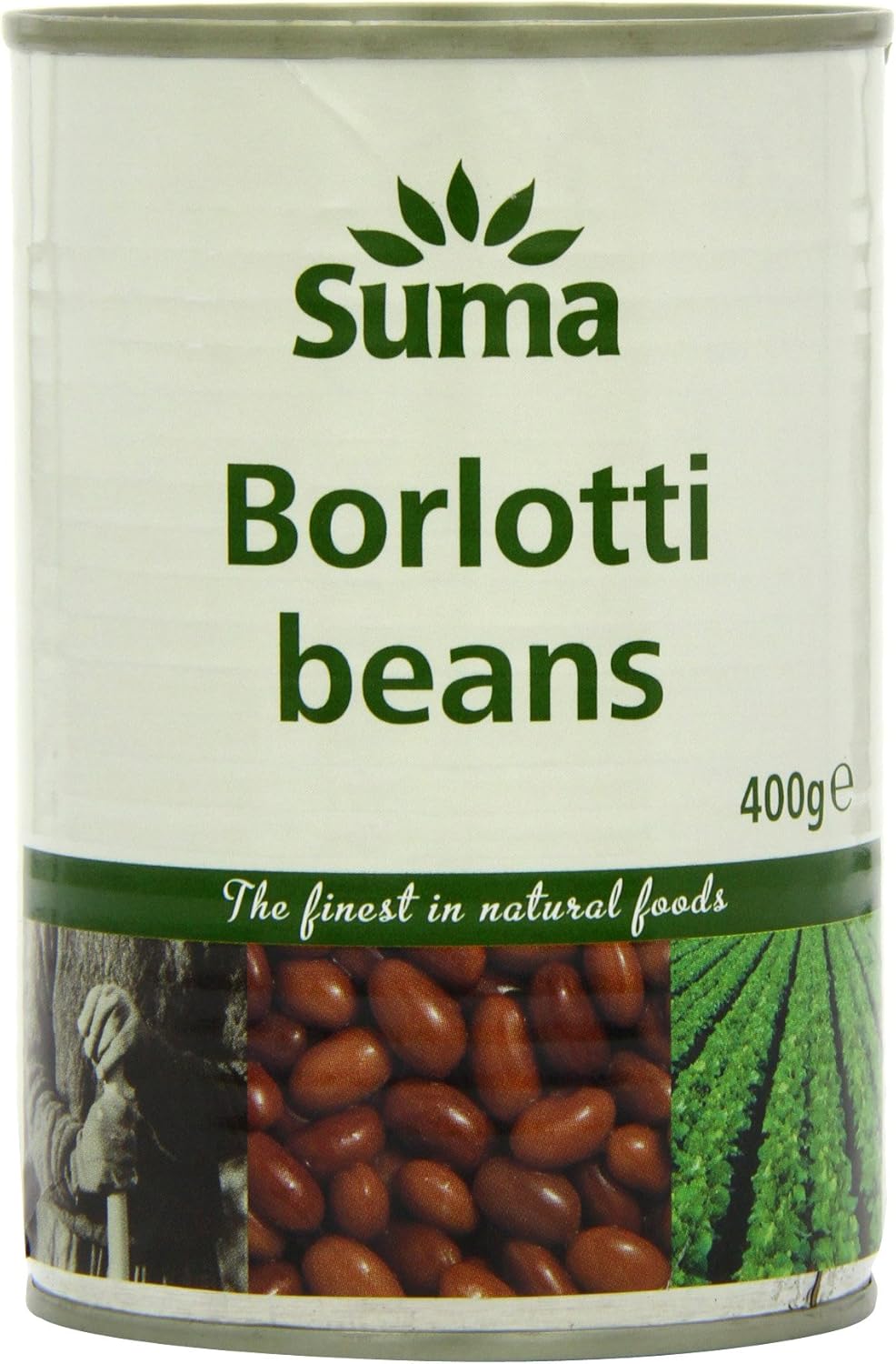 Suma Borlotti Beans 400 g (Pack of 12)