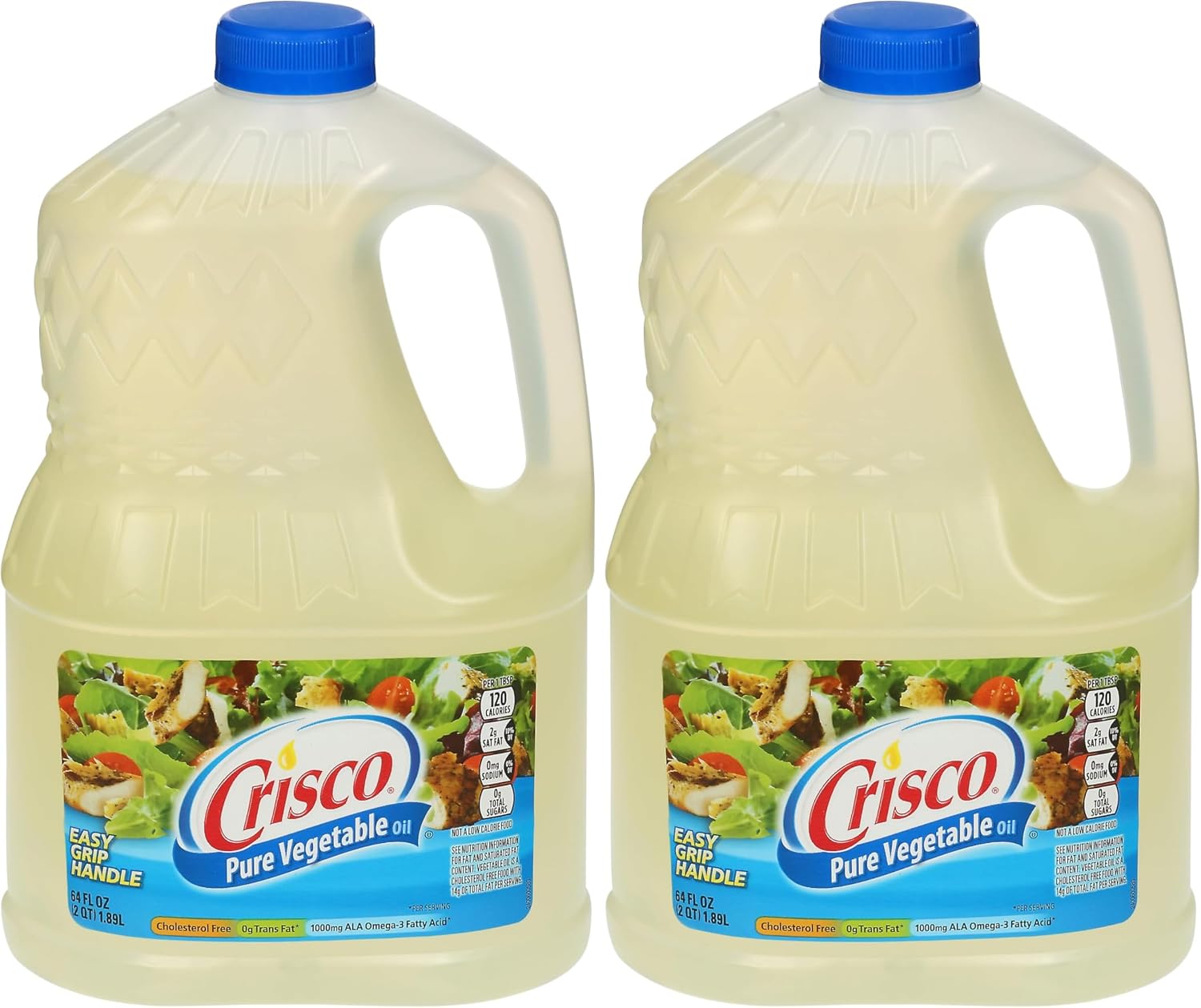 Crisco Pure Vegetable Oil,64 fluid Ounce,(Pack of 2)