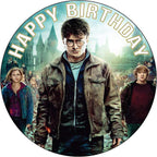 7.5 Inch Edible Cake Toppers – Wizarding Friends Birthday Party Collection of Edible Cake Decorations