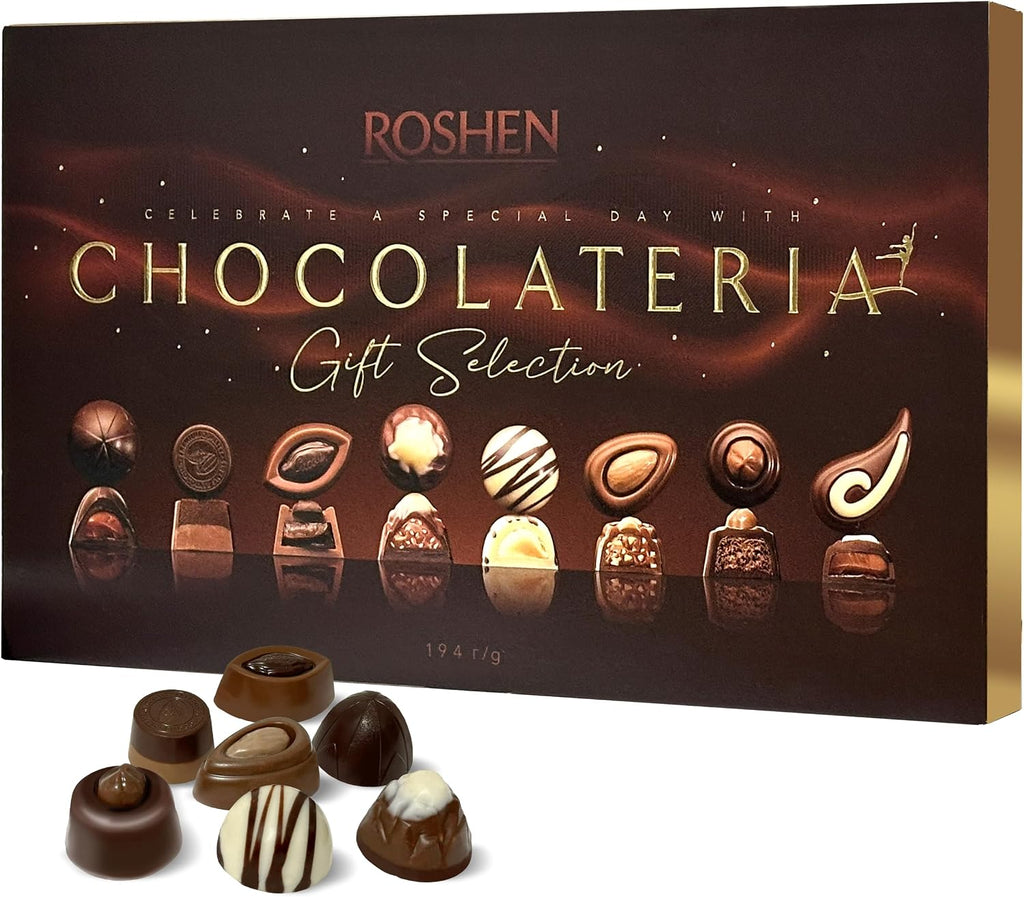Roshen Assortment "Chocolateria" Candy Gift Box (194gr/6.84oz)
