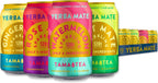 Organic Sparkling Yerba Mate, Unsweetened Yerba Mate Tea Variety Pack by Tama Tea - Sugar Free Energy Drink Alternative, 120mg of Natural Caffeine, 12 oz (12-Pack)