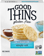 GOOD THINS Simply Salt Rice Snacks Gluten Free Crackers, Snack Crackers, 3.5 oz