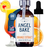 Pure Valencia Orange Extract, Five Times Strength – Perfect for Baking, Mixology & Culinary Creations – Natural Flavoring, Keto Friendly, Vegan, Gluten Free (2 Oz Extract with Latex-Free Dropper)