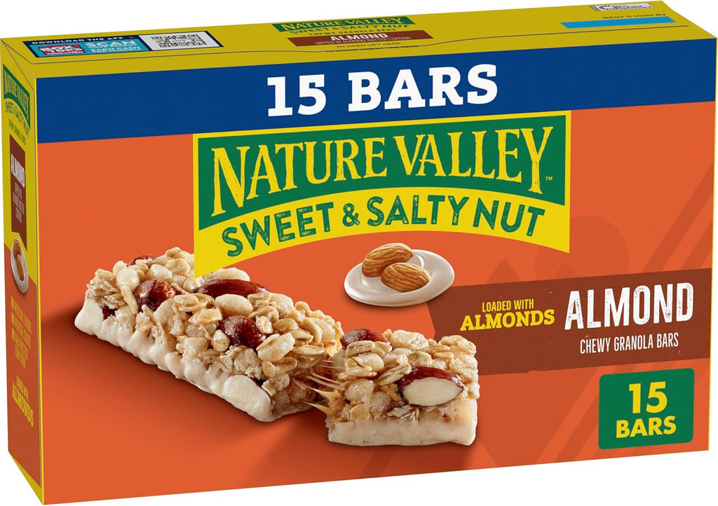 Nature Valley Sweet and Salty Nut Granola Bars, Almond, 15 Bars, 18 oz