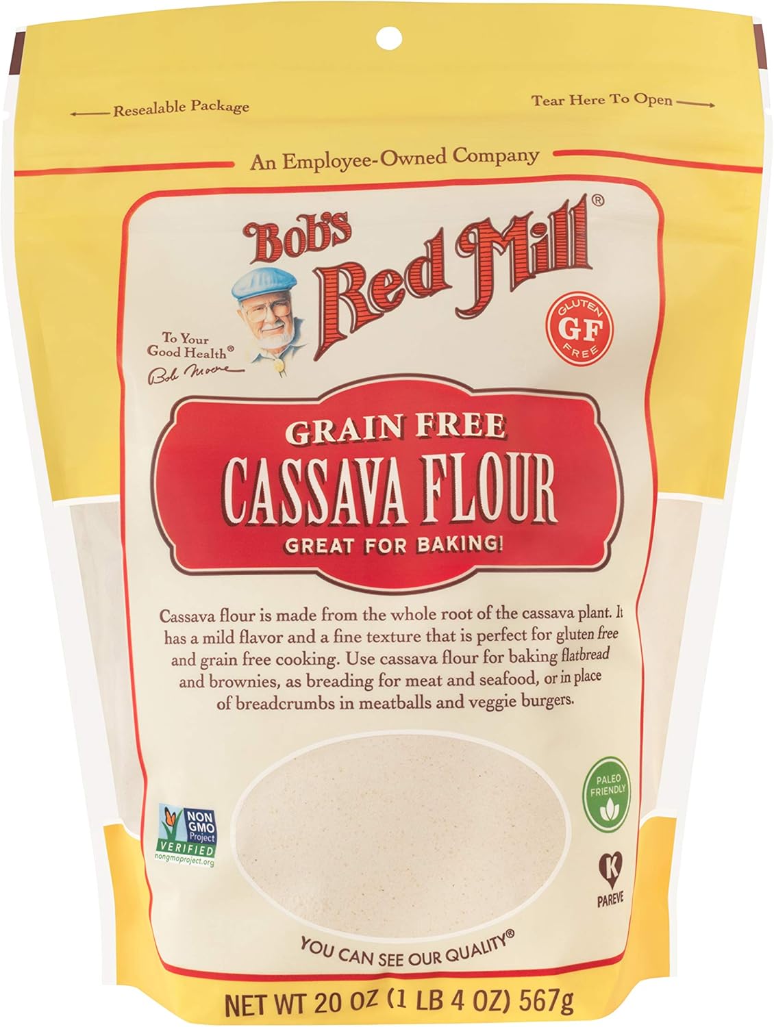 BOBS RED MILL Cassava Flour, 20 OZ