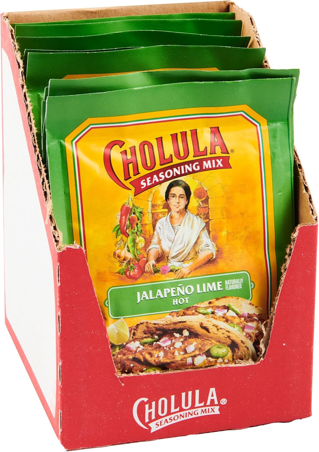 Cholula Jalapeño Lime Seasoning Mix, 1 oz (Pack of 12)