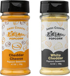 Amish Country Popcorn | Seasoning Variety Pack | Cheddar Cheese - 4.7 oz and White Cheddar Cheese - 3.8 oz Popcorn Seasoning | Old Fashioned, Non-GMO and Gluten Free