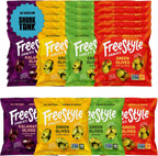 Freestyle Snacks Olive Snack Packs - 24 Pack Variety - Original Green, Hot & Spicy, Lemon Garlic, and Kalamata - Grown in Greece, All Natural, Non-GMO, Paleo, Sugar-Free, Keto Snack, 1.1oz (24 Pack)