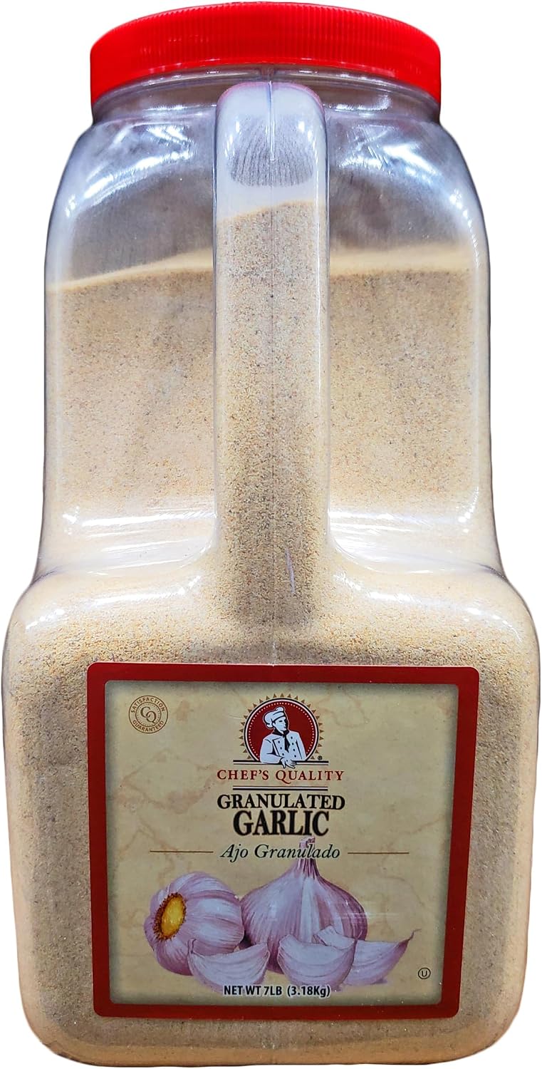 Chef's Quality Granulated Garlic 7 LB
