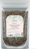 Starwest Botanicals Organic Horehound Herb - Dried White Horehound for Tea, Syrup, & Natural Herbal Blends, Cut & Sifted, Certified Kosher, Non-GMO - 4 oz Pouch
